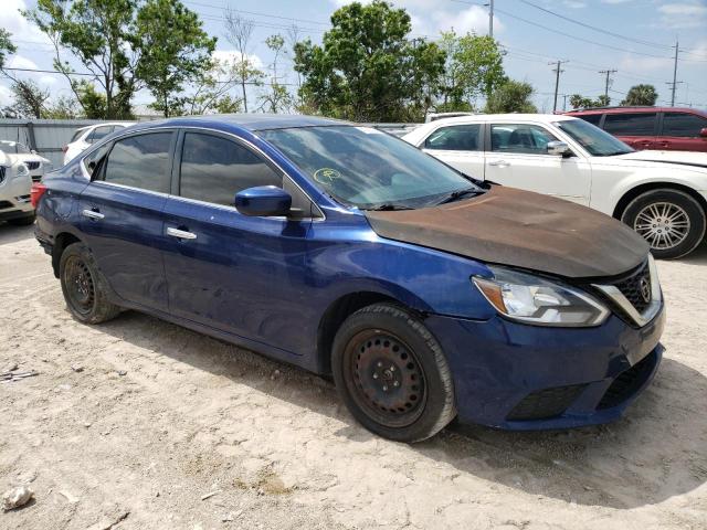 3N1AB7AP3JY329062 - 2018 NISSAN SENTRA S BLUE photo 4