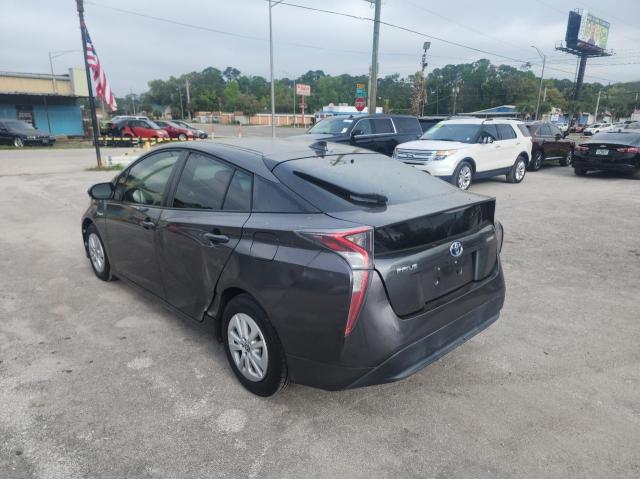 JTDKBRFU8H3548680 - 2017 TOYOTA PRIUS GRAY photo 3