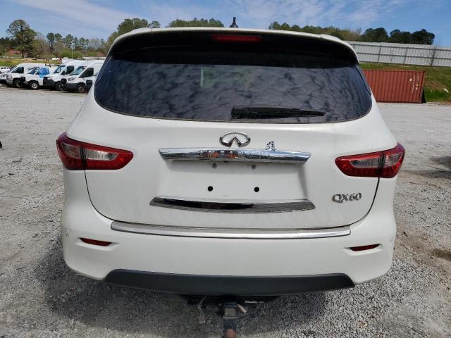 5N1AL0MN6EC502840 - 2014 INFINITI QX60 WHITE photo 6