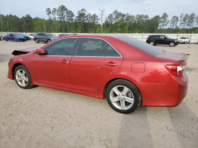 4T1BF1FK3DU702989 - 2013 TOYOTA CAMRY L RED photo 2