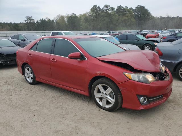 4T1BF1FK3DU702989 - 2013 TOYOTA CAMRY L RED photo 4