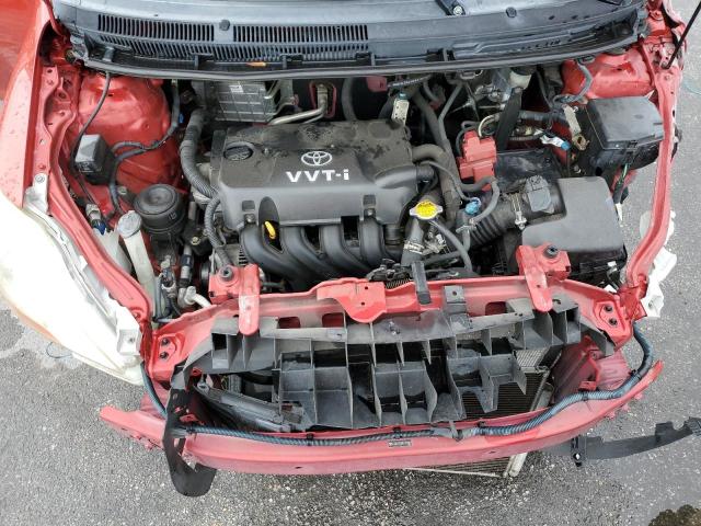 JTDBT923491313863 - 2009 TOYOTA YARIS RED photo 11