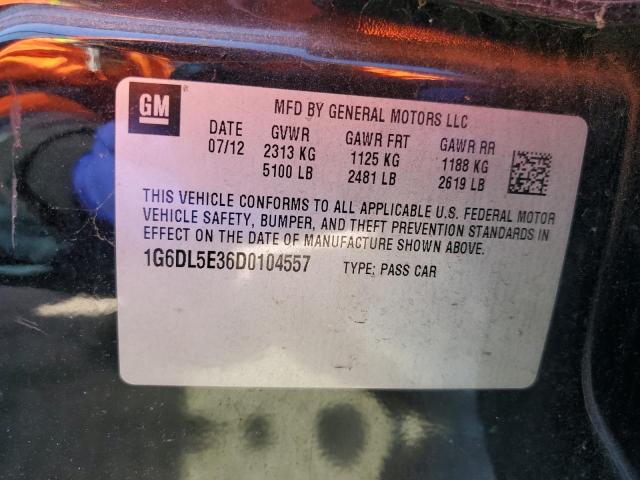 1G6DL5E36D0104557 - 2013 CADILLAC CTS PERFORMANCE COLLECTION Siyah fotoğraf 12