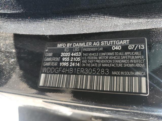 WDDGF4HB1ER305283 - 2014 MERCEDES-BENZ C 250 BLACK photo 12