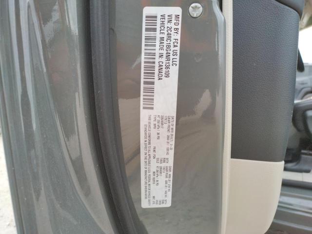 2C4RC1BG4NR136109 - 2022 CHRYSLER PACIFICA TOURING L رمادي صورة 14