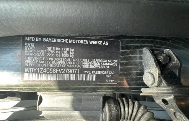 WBY1Z4C58FV279071 - 2015 BMW I3 REX SILVER photo 10