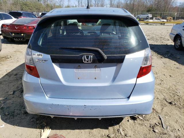 JHMGE8H41AC008693 - 2010 HONDA FIT SPORT BLUE photo 6