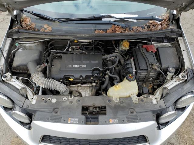 1G1JD5SB0C4161572 - 2012 CHEVROLET SONIC LT SILVER photo 11