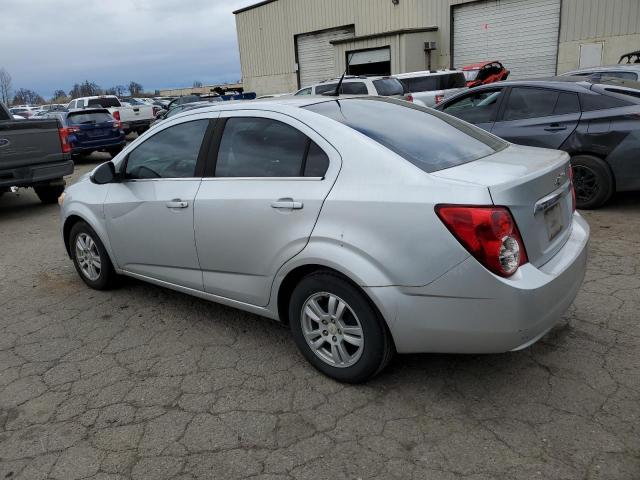 1G1JD5SB0C4161572 - 2012 CHEVROLET SONIC LT SILVER photo 2