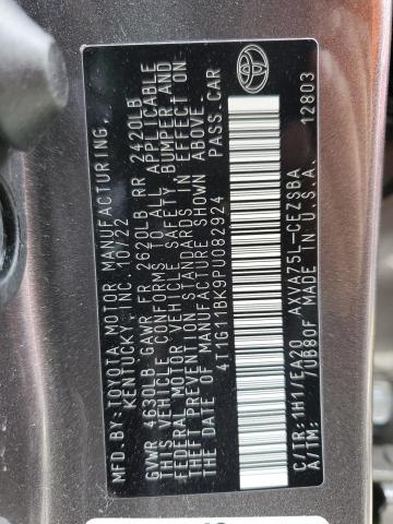 4T1G11BK9PU082924 - 2023 TOYOTA CAMRY SE NIGHT SHADE GRAY photo 12