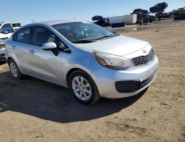 KNADM4A34E6363909 - 2014 KIA RIO LX SILVER photo 4