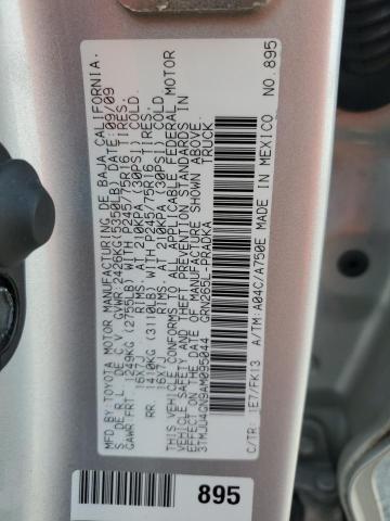 3TMJU4GN9AM095044 - 2010 TOYOTA TACOMA DOUBLE CAB PRERUNNER SILVER photo 13
