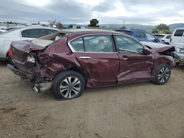 1HGCR2F33DA115970 - 2013 HONDA ACCORD LX BURGUNDY photo 3