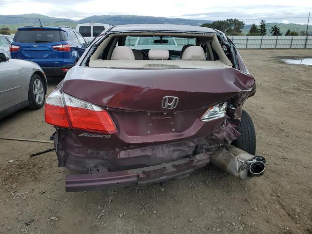 1HGCR2F33DA115970 - 2013 HONDA ACCORD LX BURGUNDY photo 6