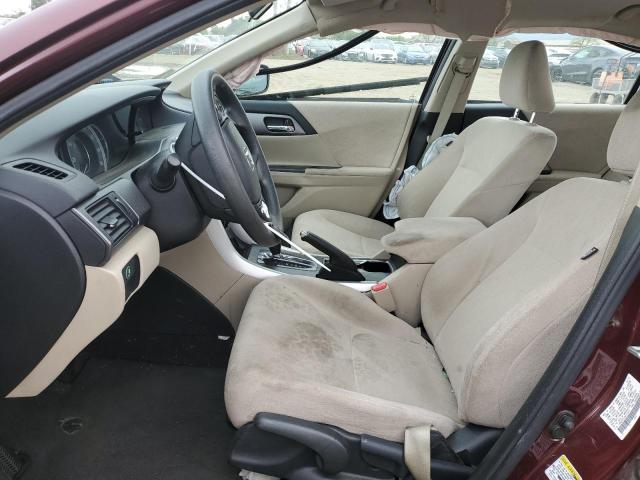 1HGCR2F33DA115970 - 2013 HONDA ACCORD LX BURGUNDY photo 7