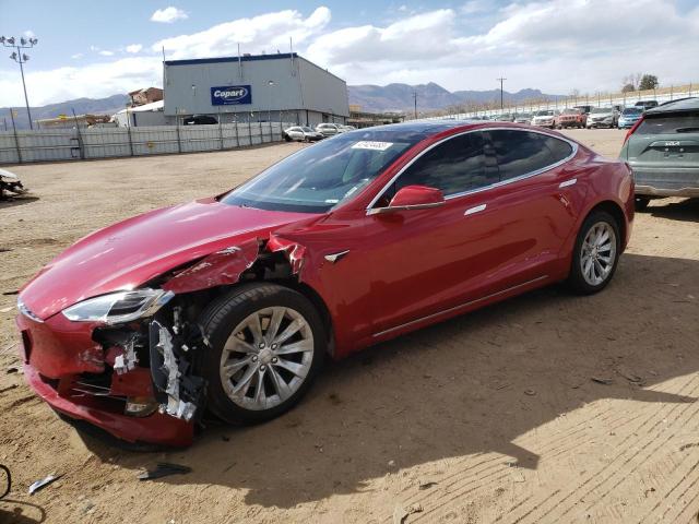 5YJSA1E25JF263612 - 2018 TESLA MODEL S Qırmızı foto 1