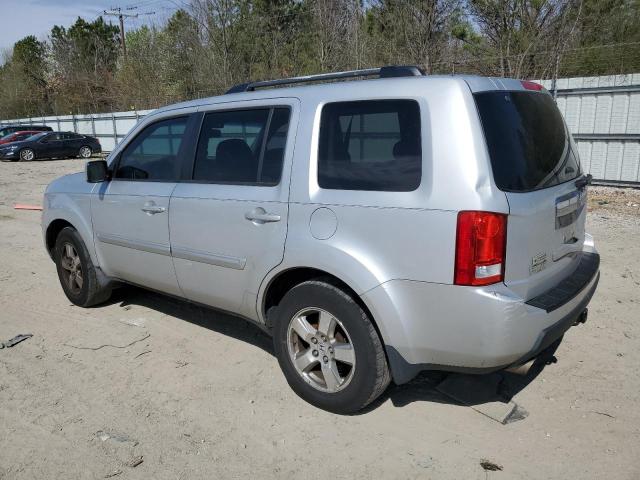 5FNYF48629B011193 - 2009 HONDA PILOT EXL SILVER photo 2