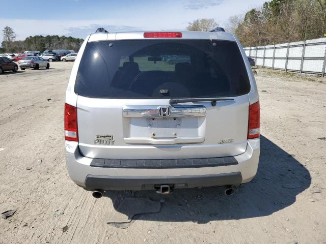 5FNYF48629B011193 - 2009 HONDA PILOT EXL SILVER photo 6