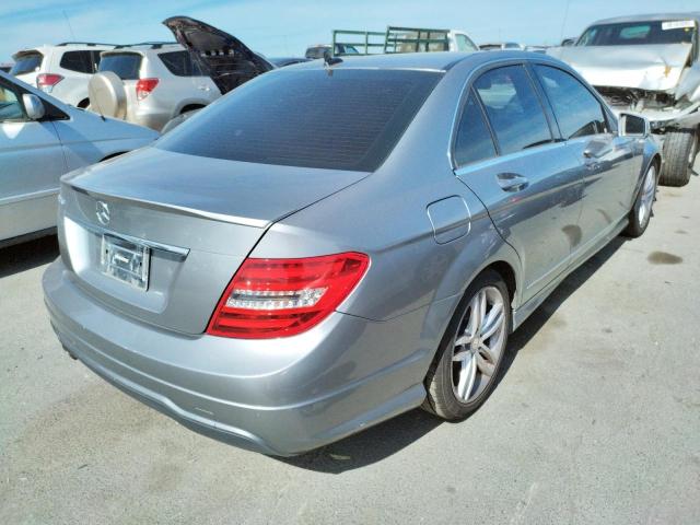 WDDGF4HB0DR243826 - 2013 MERCEDES-BENZ C-CLASS 250 GRAY photo 4