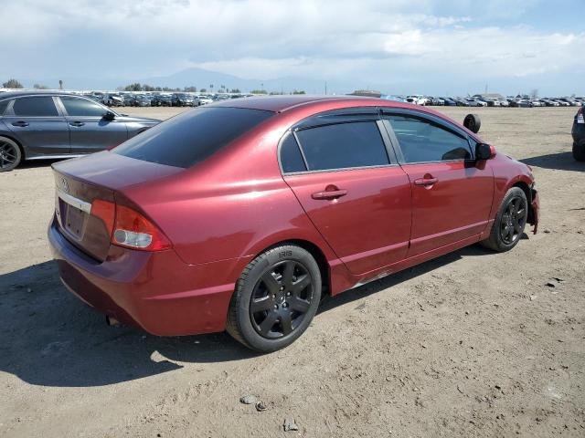 19XFA1F53AE062663 - 2010 HONDA CIVIC LX BURGUNDY photo 3