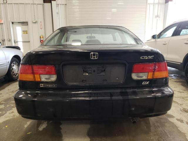 1HGEJ6221WL049186 - 1998 HONDA CIVIC DX BLACK photo 6