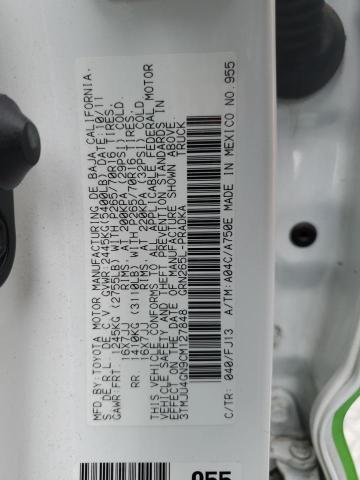 3TMJU4GN9CM127848 - 2012 TOYOTA TACOMA DOUBLE CAB PRERUNNER GREEN photo 12