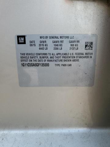 1G11C5SA6GF135000 - 2016 CHEVROLET MALIBU LIM LT Қоңыр фото 12