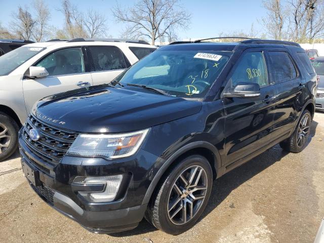 1FM5K8GTXHGD19127 - 2017 FORD EXPLORER SPORT BLACK photo 1