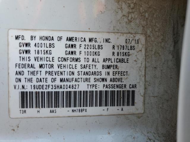 19UDE2F35HA004827 - 2017 ACURA ILX BASE WATCH PLUS WHITE photo 12