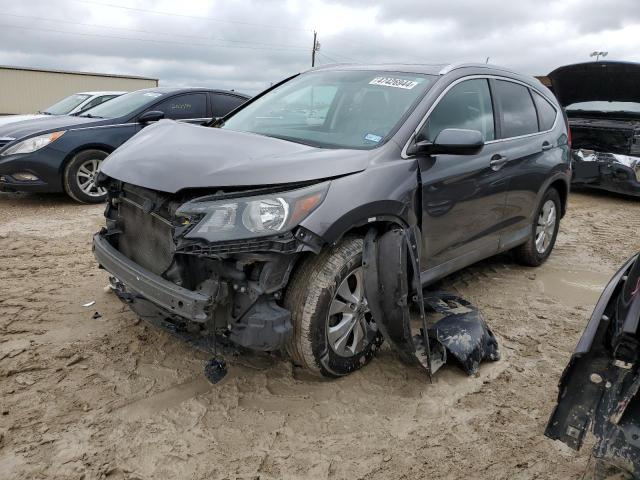 2HKRM3H78EH540415 - 2014 HONDA CR-V EXL GRAY photo 1