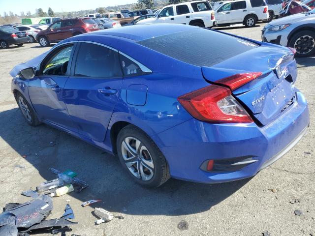 2HGFC2F55JH565682 - 2018 HONDA CIVIC LX BLUE photo 2