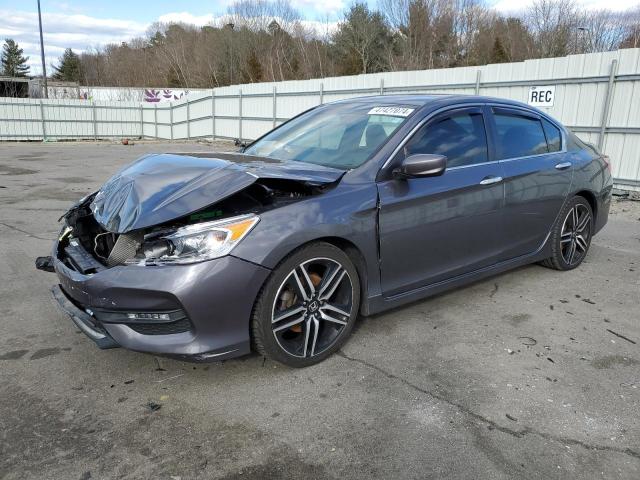 1HGCR2F55GA240362 - 2016 HONDA ACCORD SPORT GRAY photo 1