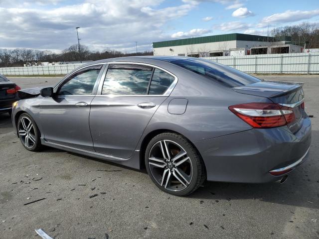 1HGCR2F55GA240362 - 2016 HONDA ACCORD SPORT GRAY photo 2