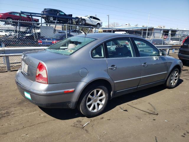 WVWPD63B14E174980 - 2004 VOLKSWAGEN PASSAT GLS GRAY photo 3