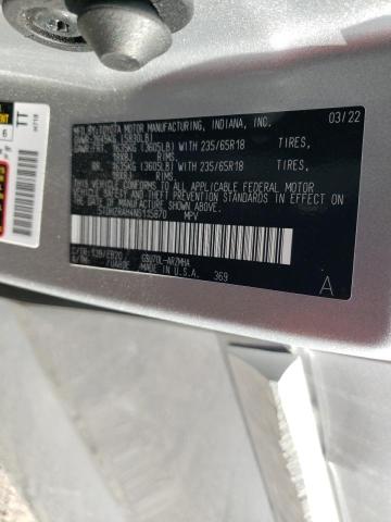 5TDHZRAH4NS115870 - 2022 TOYOTA HIGHLANDER XLE Gümüş foto 14