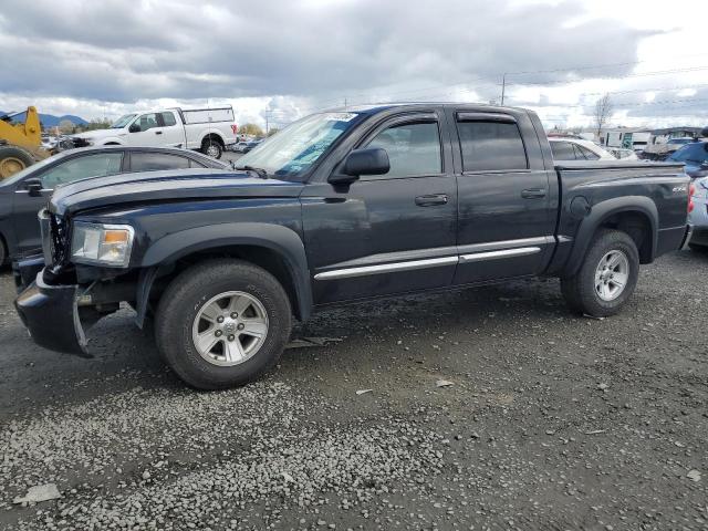 1D7HW58N48S608155 - 2008 DODGE DAKOTA QUAD LARAMIE BLACK photo 1