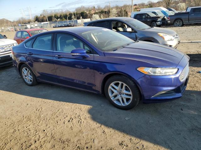 1FA6P0HD2E5395800 - 2014 FORD FUSION SE BLUE photo 4