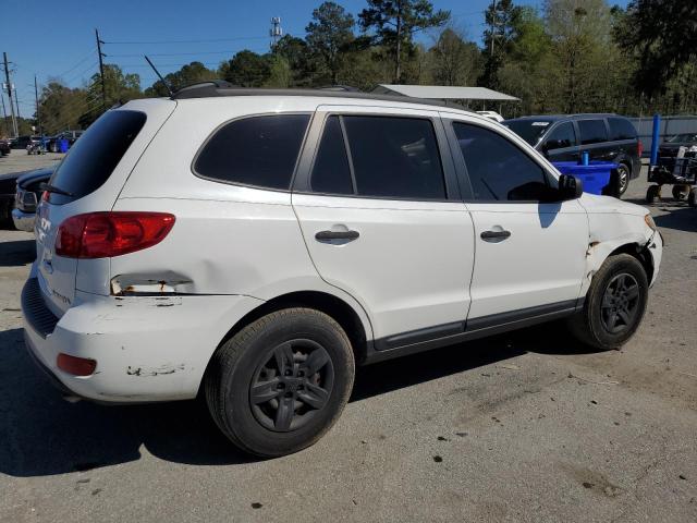 5NMSG13D19H254063 - 2009 HYUNDAI SANTA FE GLS WHITE photo 3