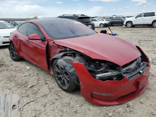5YJSA1E66MF453264 - 2021 TESLA MODEL S Qırmızı foto 4