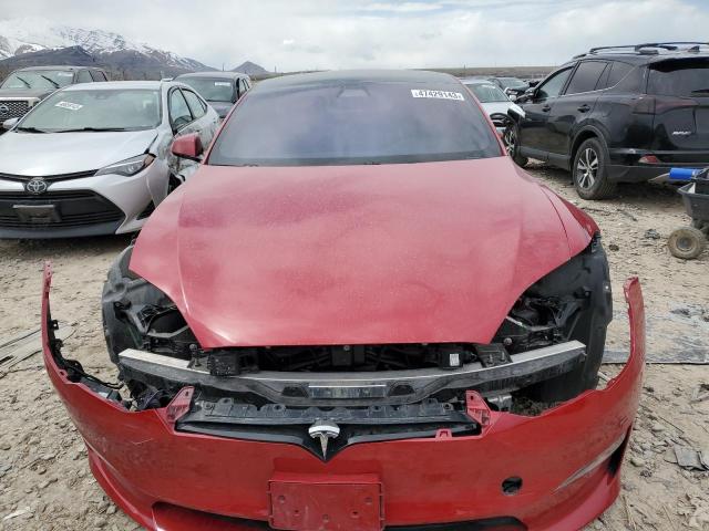 5YJSA1E66MF453264 - 2021 TESLA MODEL S Qırmızı foto 5