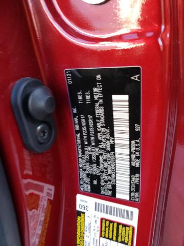 5TDYRKECXMS019374 - 2021 TOYOTA SIENNA XLE RED photo 13