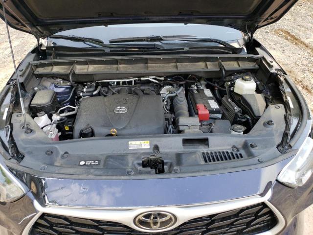 5TDGZRAH6MS531512 - 2021 TOYOTA HIGHLANDER XLE Կապույտ լուսանկար 12