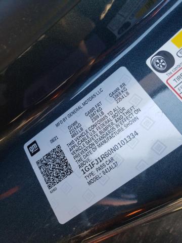 1G1FJ1R60N0101334 - 2022 CHEVROLET CAMARO ZL1 灰色 照片 12