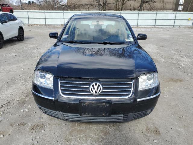 WVWRH63B11P135206 - 2001 VOLKSWAGEN PASSAT GLX BLACK photo 5