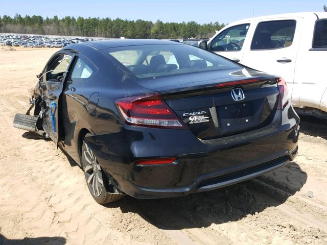 2HGFG3B03EH503661 - 2014 HONDA CIVIC EXL BLACK photo 3