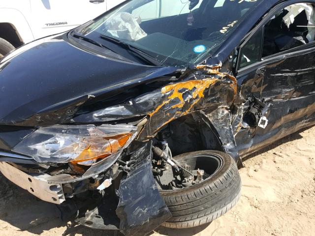 2HGFG3B03EH503661 - 2014 HONDA CIVIC EXL BLACK photo 9