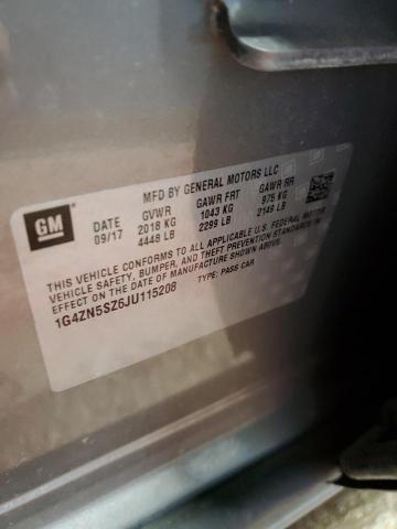 1G4ZN5SZ6JU115208 - 2018 BUICK LACROSSE PREFERRED SILVER photo 12