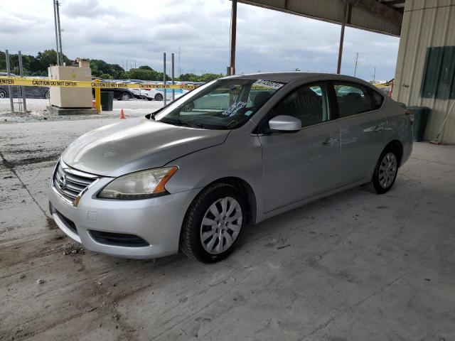 1N4AB7AP3DN905088 - 2013 NISSAN SENTRA S SILVER photo 1