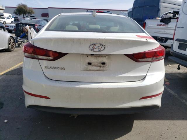 5NPD84LF3JH350163 - 2018 HYUNDAI ELANTRA SEL WHITE photo 6