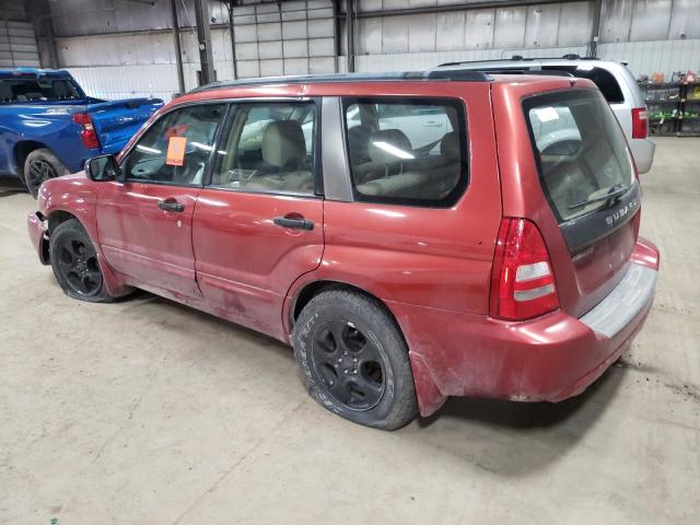 JF1SG65644G755806 - 2004 SUBARU FORESTER 2.5XS RED photo 2